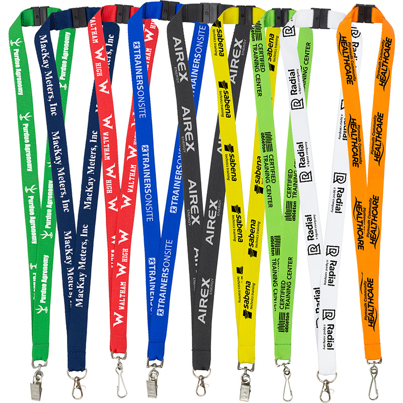 3/4" Import Air Ship Recycled RPET Silkscreen Lanyard 3/4" Import Air Ship Recycled RPET Silkscreen Lanyard